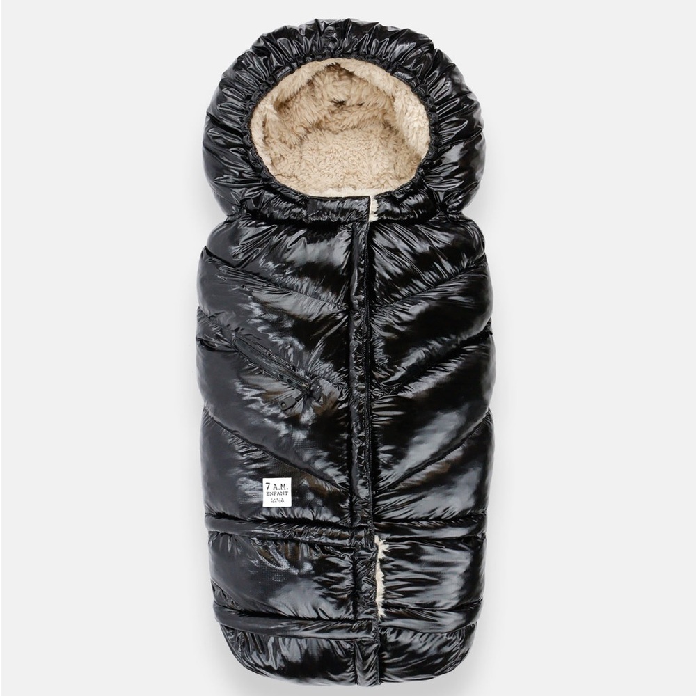 7AM B212 Stroller Footmuff- Black Polar